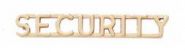 SECURITY - 1/4" TALL COLLAR PINS - SOLD in PAIRS.